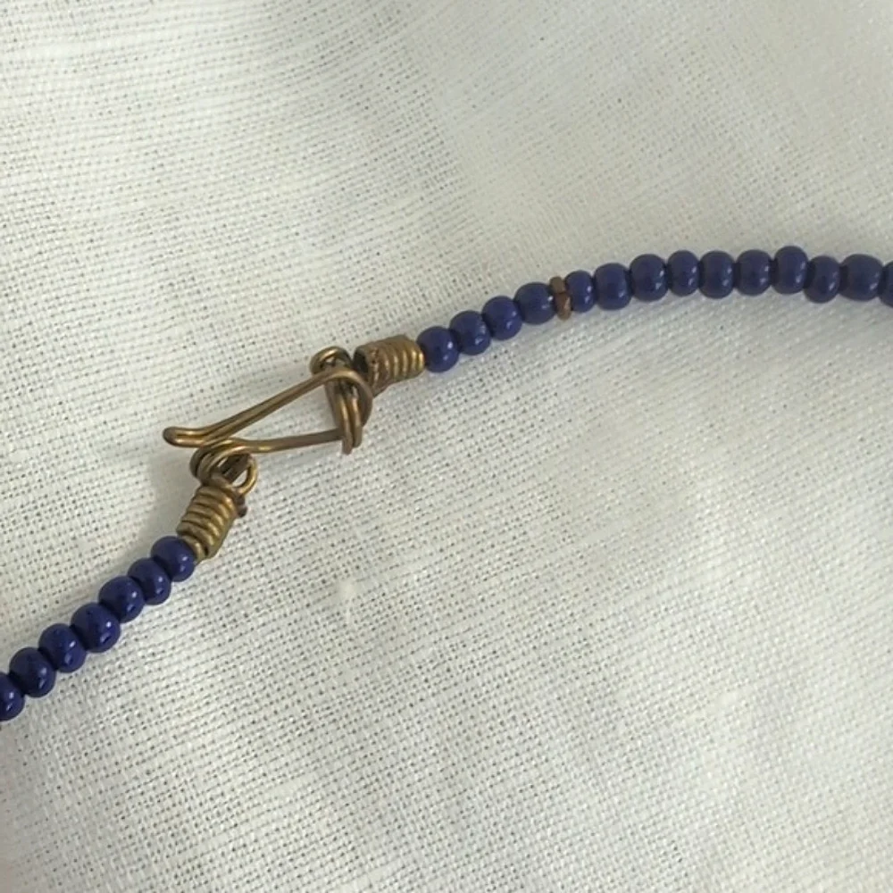 Vintage African Beaded Necklace - Picture 5 of 10